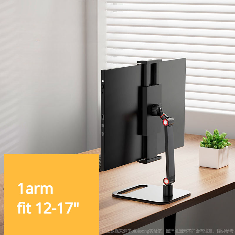 Adjustable Portable Monitor Holder for 12-17.3 Inch Screen No Drilling Vesa Phone Laptop Gaming Expandable Desktop Clamp Stand